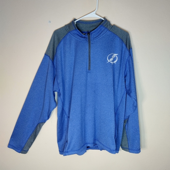 National Hockey League Tampa Bay Lightning Mens XL Blue Black Jersey - Picture 10 of 12